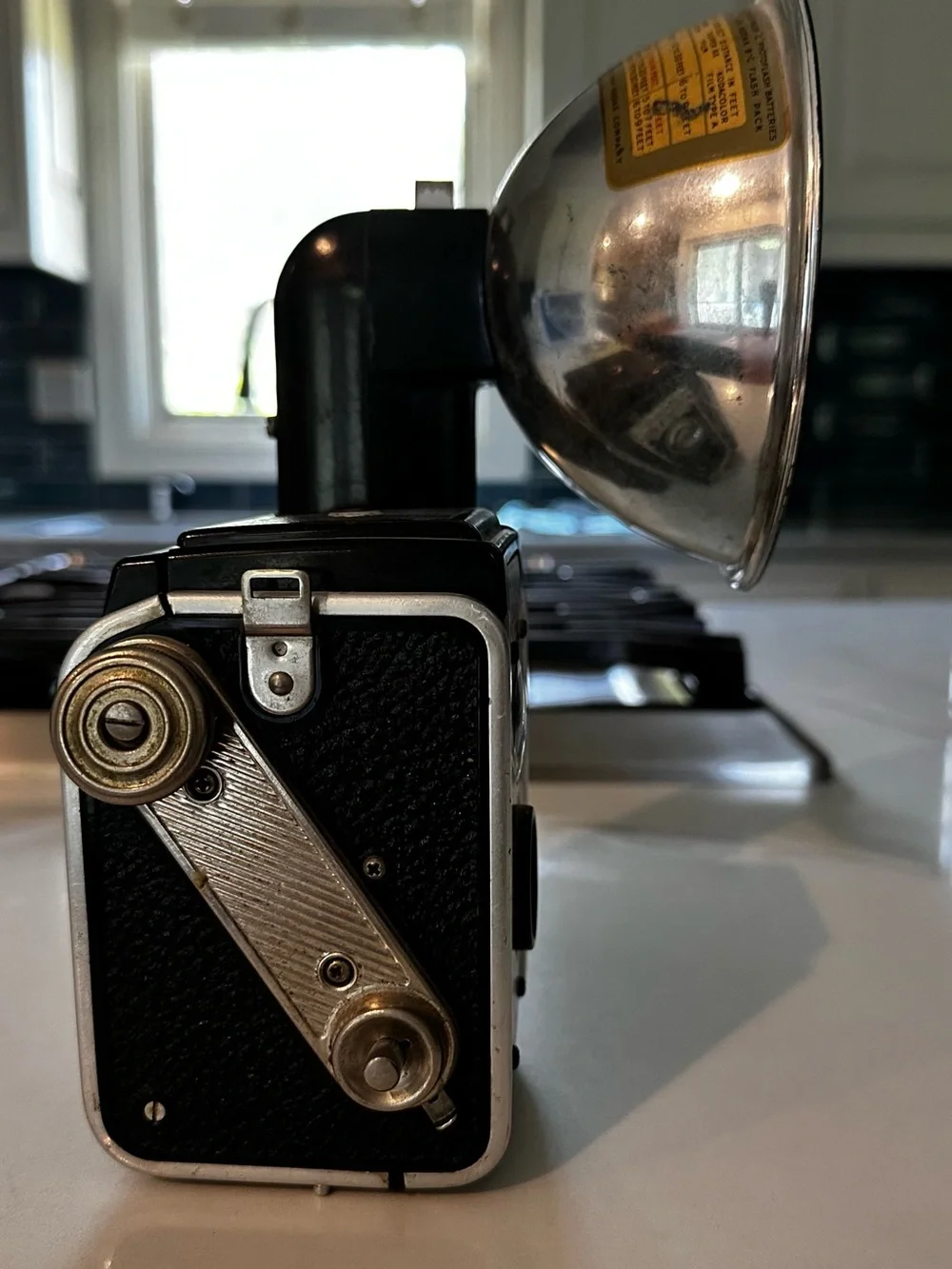 Kodak Duaflex II Black Vintage Twin-Lens Camera with Flash